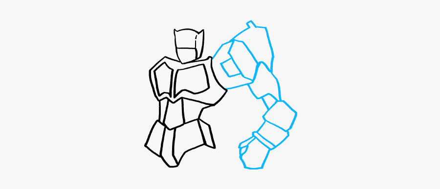 How To Draw Optimus Prime From Transformers - Cartoon, Transparent Clipart