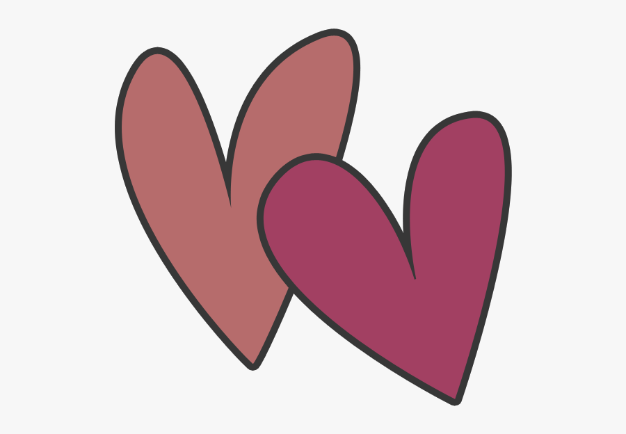 Hearts Clipart Purple - Transparent Background Heart Clipart, Transparent Clipart
