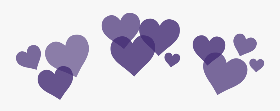Hearts Png Tumblr - Purple Hearts Transparent Background, Transparent Clipart