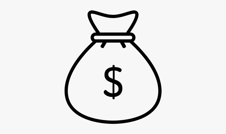 Money Bag - Draw A Money Bag, Transparent Clipart