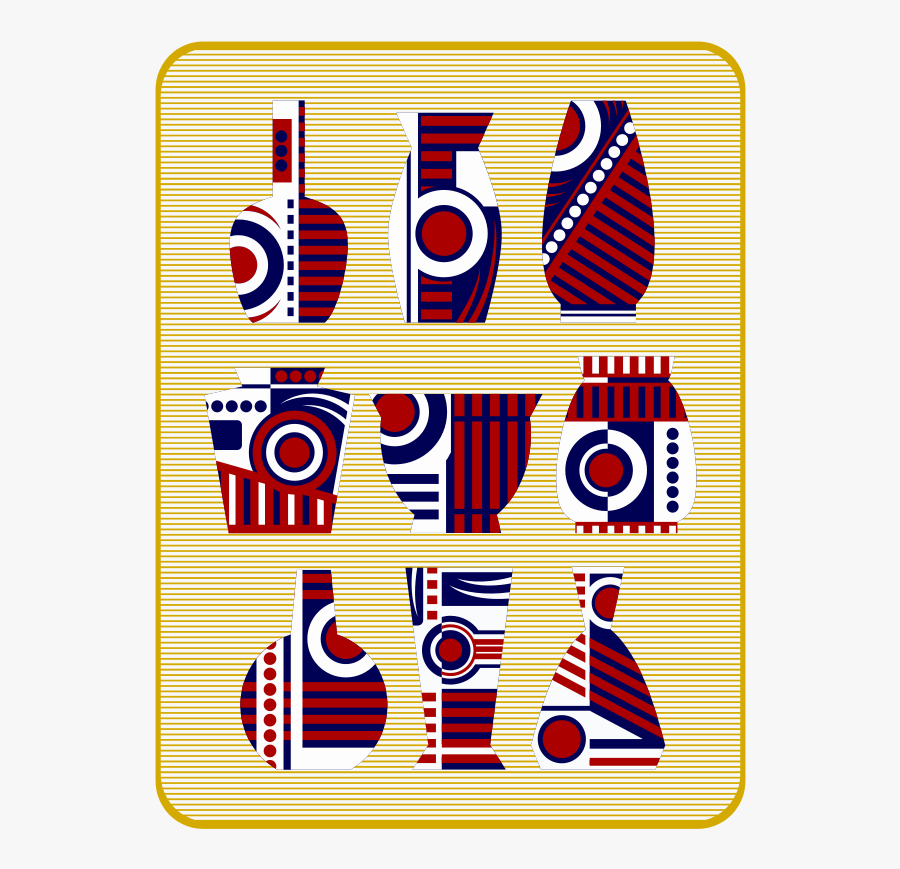 Abstract Vases Remix, Transparent Clipart
