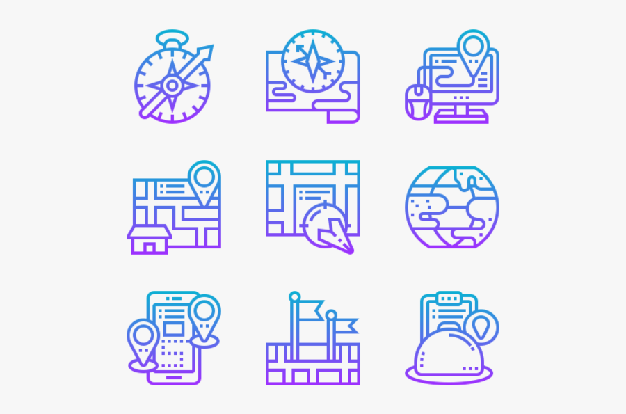Maps And Navigation - Icon, Transparent Clipart