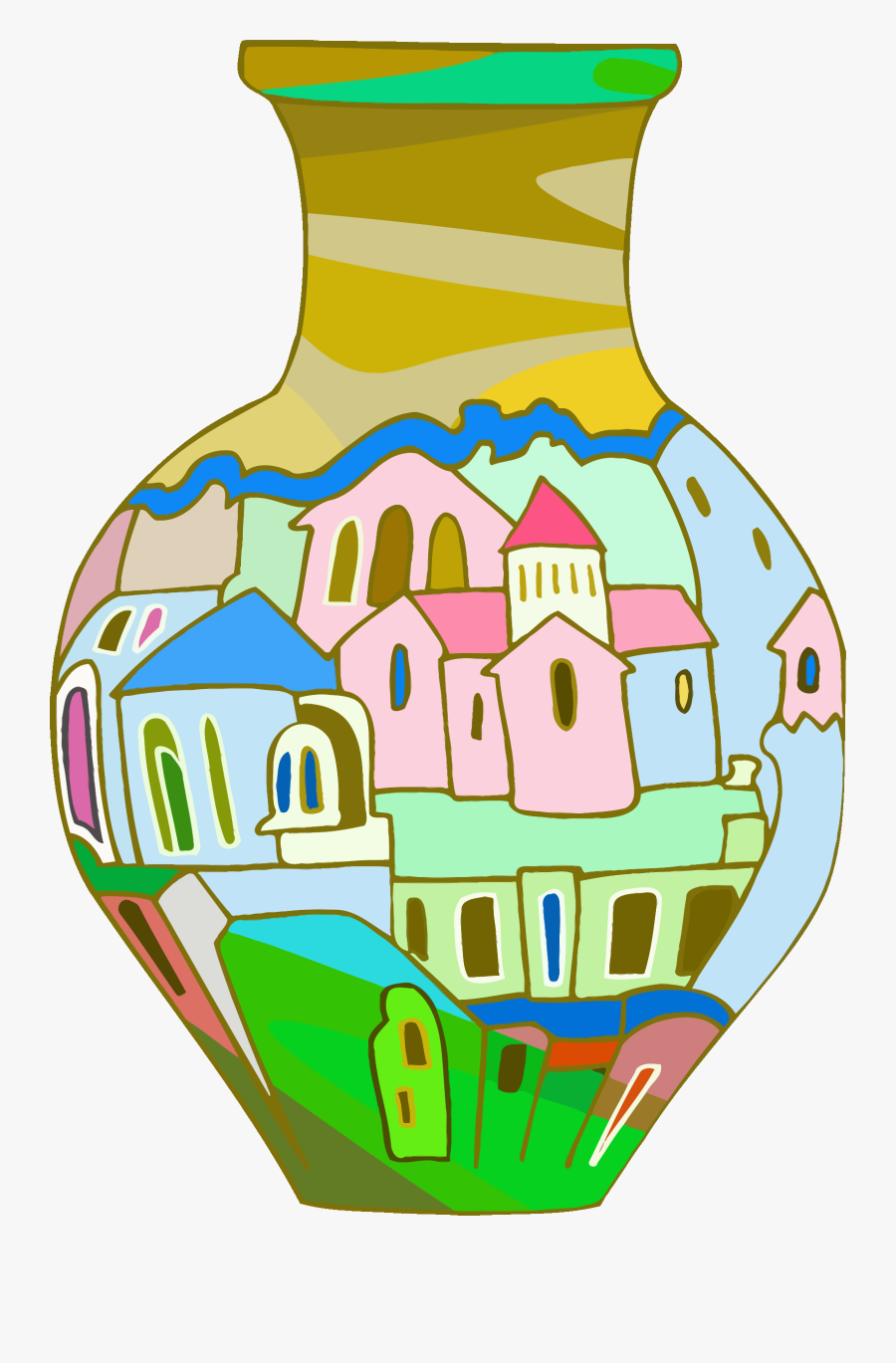 Illustration Vase Clip Arts - Vase Decoration Clip Art, Transparent Clipart
