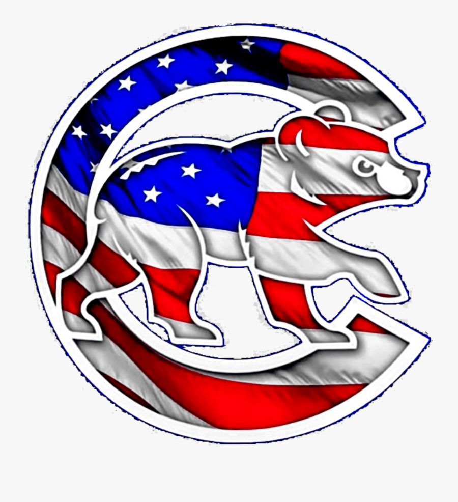 Cubs Logo Stars And Stripes, Transparent Clipart