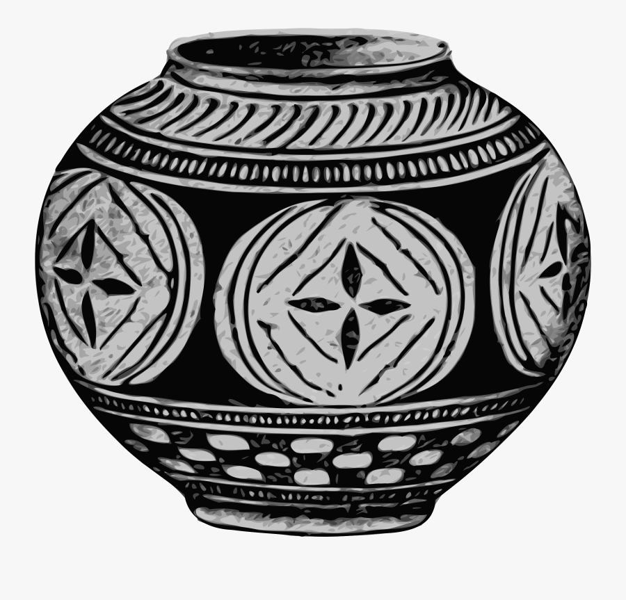 Pottery Clipart Big Vase - Vase, Transparent Clipart