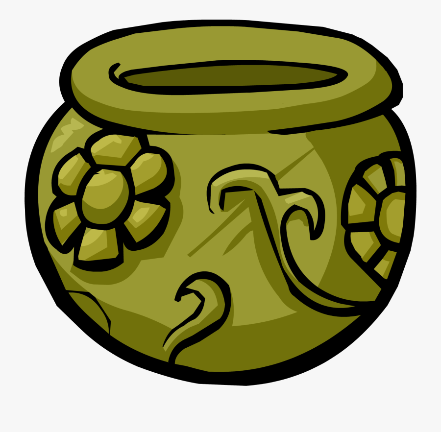 Club Penguin Wiki - Club Penguin Mexican Vase, Transparent Clipart