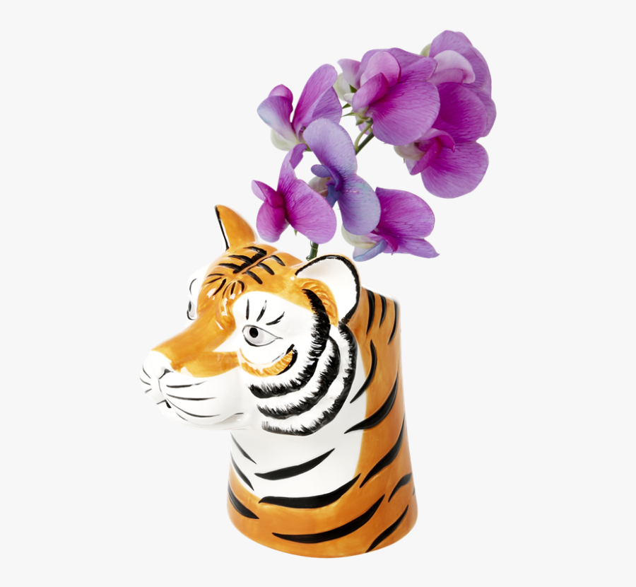 Tiger Vase, Transparent Clipart