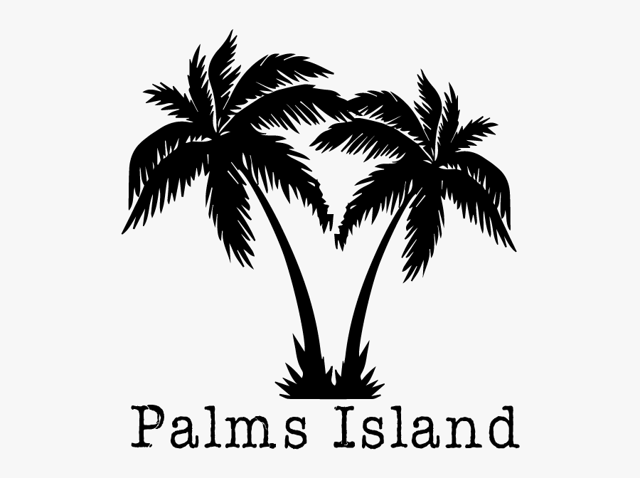 Palm Tree Silhouette Transparent, Transparent Clipart