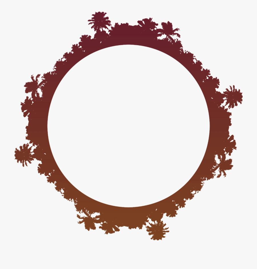 #ftestickers #frame #palm #palms #circle #hd #4asno4i - Cruisers Pizza Bar Grill, Transparent Clipart