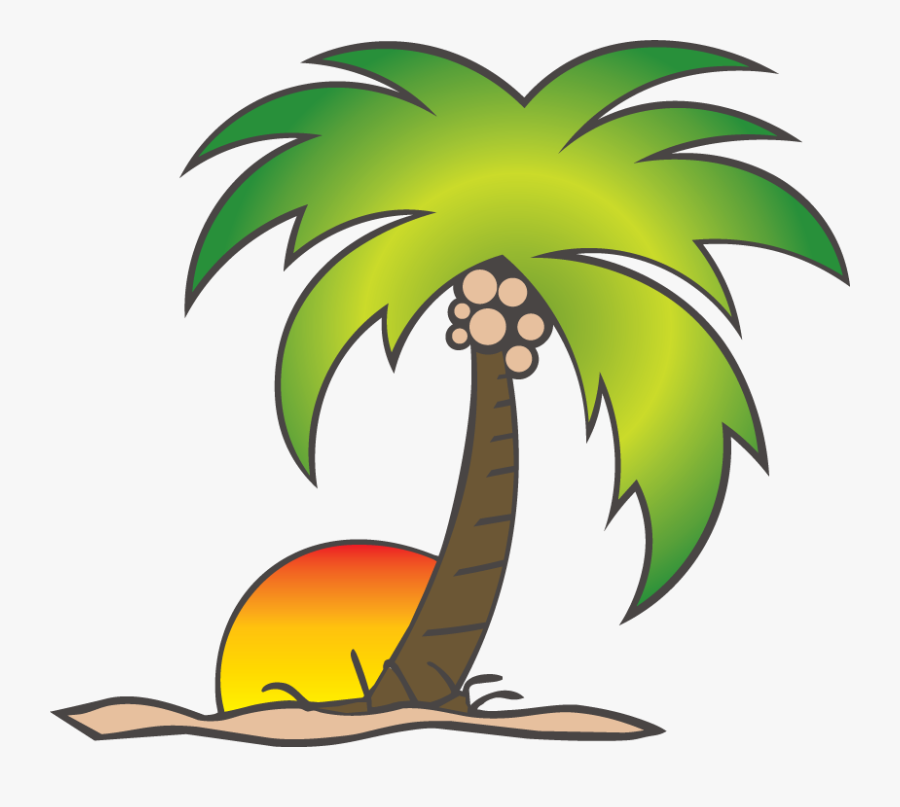 Transparent Coconut Tree Png - Cartoon Palm Tree Png, Transparent Clipart