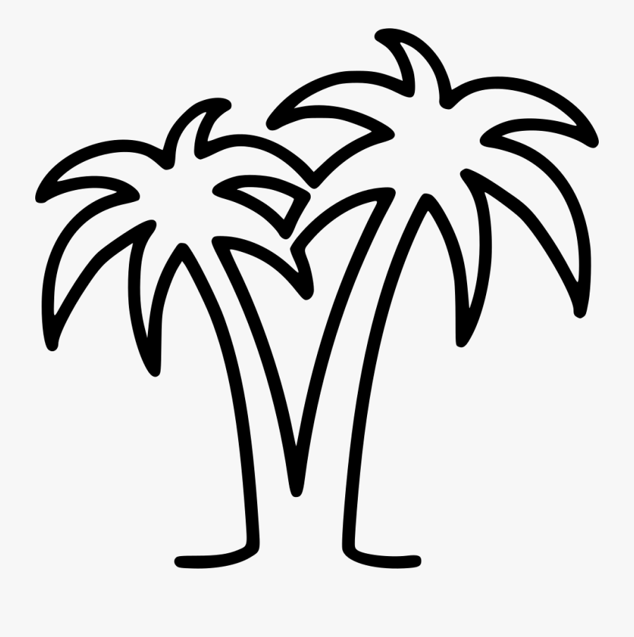 Palms - White Palm Tree Png, Transparent Clipart