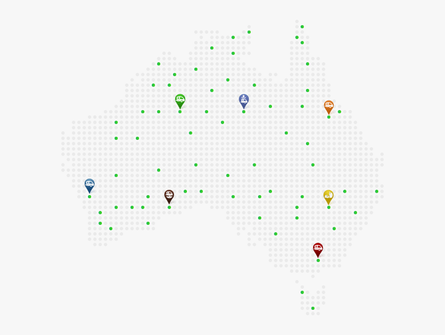 Freedom Camping In Australia Map, Transparent Clipart