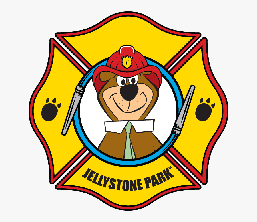 Firefighter Yogi Bear, Transparent Clipart