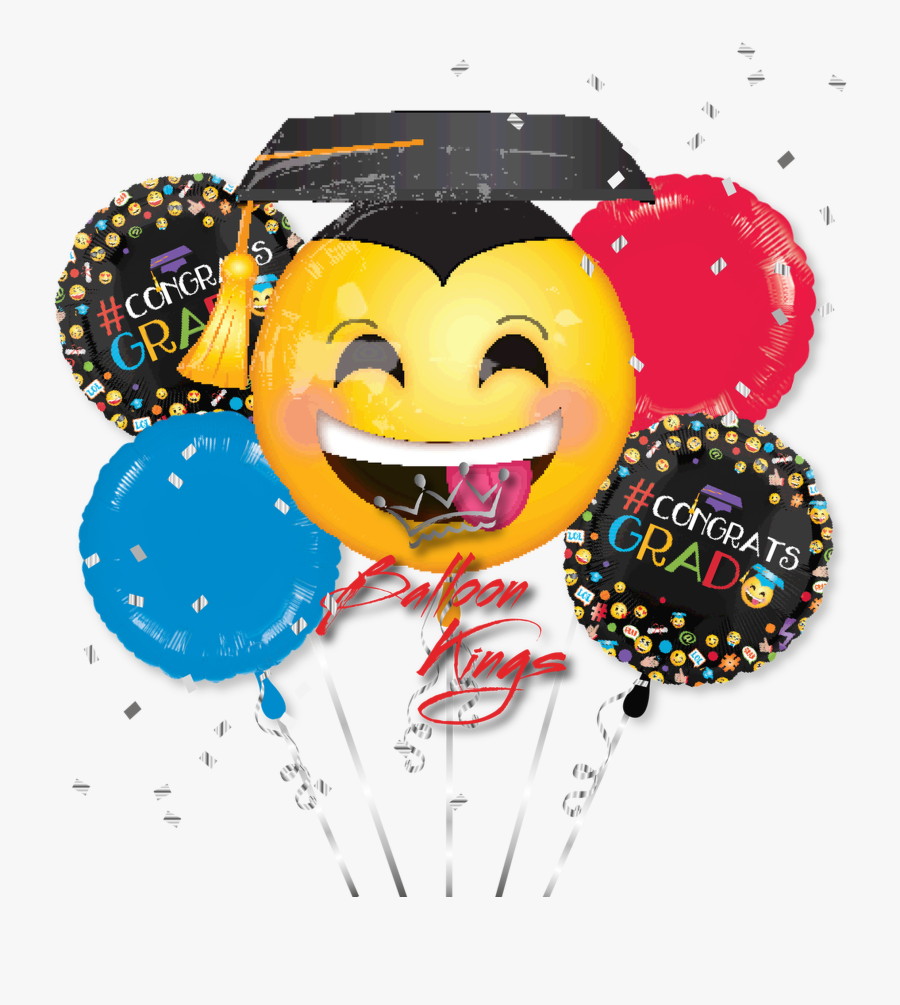 Awesome Graduation Bouquet - Globos De Graduacion De Emojis, Transparent Clipart