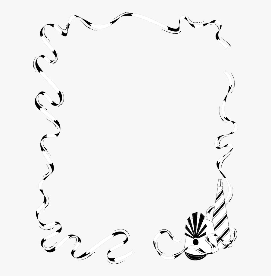 Clipart Photo Frame - Party Borders Png, Transparent Clipart