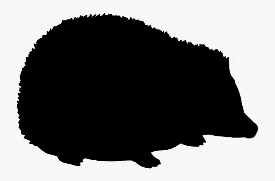 Hedgehog Silhouette Transparent Background, Transparent Clipart