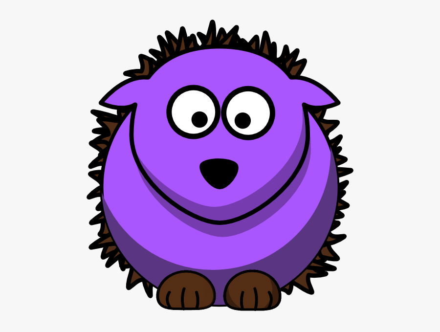 Purple Hedgehog Clipart, Transparent Clipart