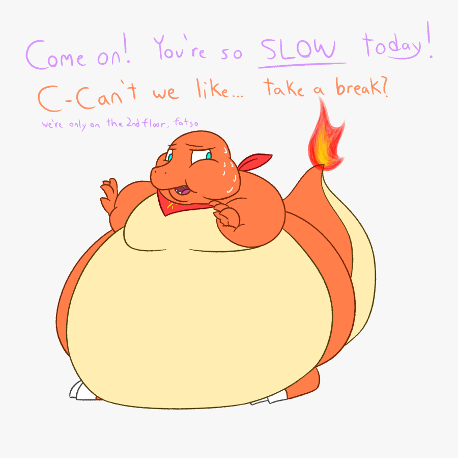 Chubmander - Cartoon, Transparent Clipart