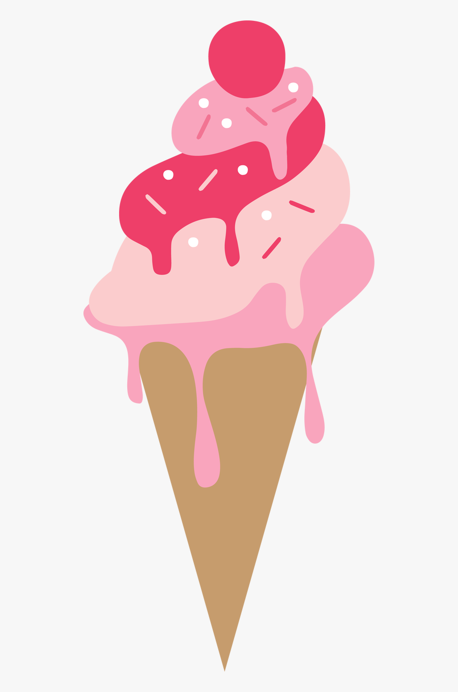 Ice Cream Cone, Transparent Clipart
