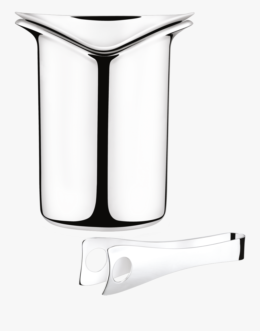 Wine Ice Bucket With Tongs - Georg Jensen Isspand, Transparent Clipart