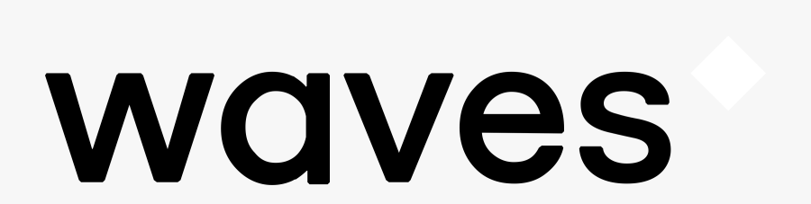 Waves Logo Black And White, Transparent Clipart