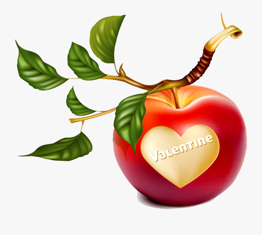 Clipart Freeuse Stock Apple Clip Art Romantic Heart, Transparent Clipart