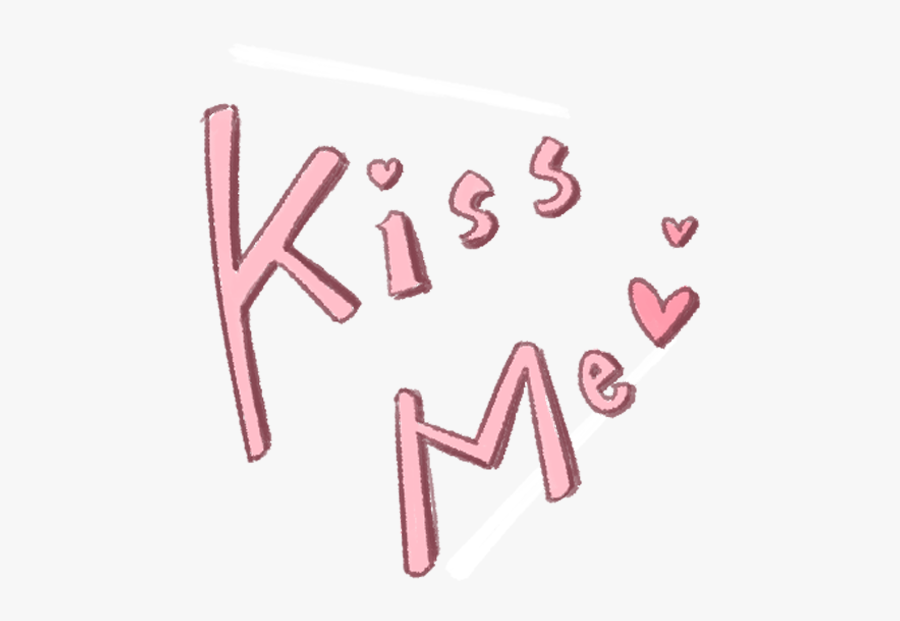 #kiss #me #kissme #love #words #sweet #speaking #romantic - Heart, Transparent Clipart