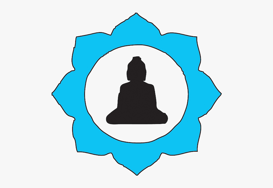 Black Buddhist Logo, Transparent Clipart