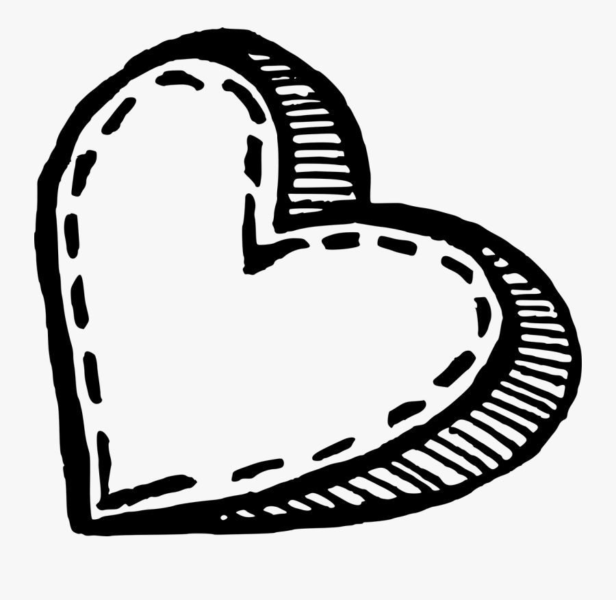 Heart Handdrawn Love Free Picture - Growth Mindset Valentines, Transparent Clipart