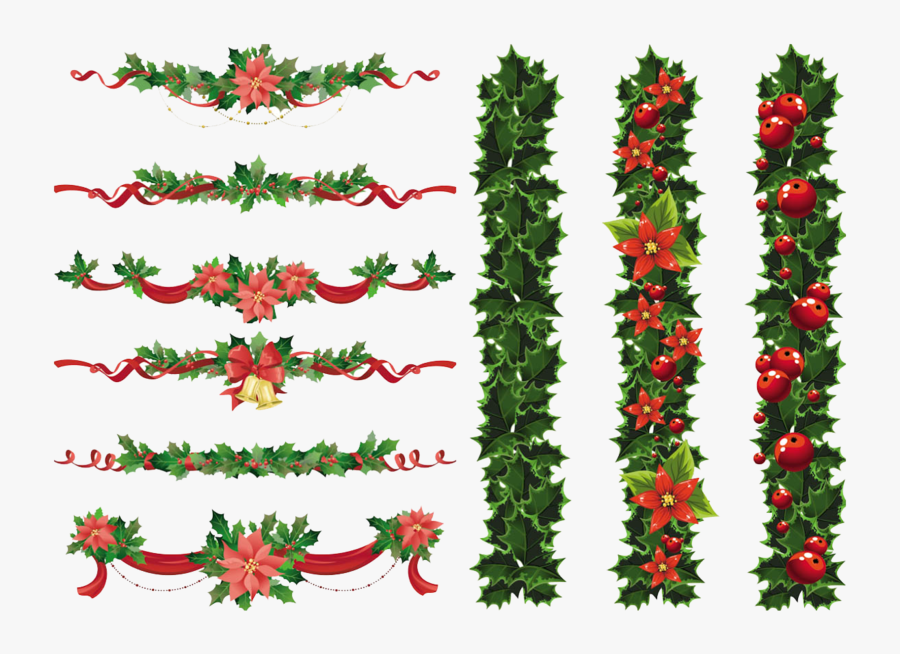 Christmas Garland Free Vector, Transparent Clipart