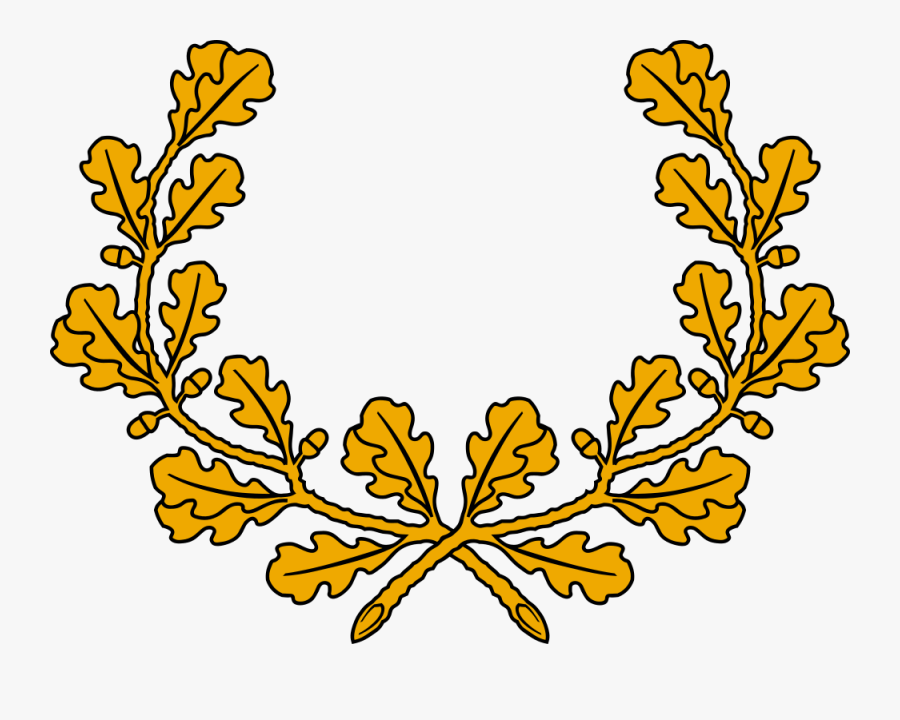 Oak Wreath - Estonian Coat Of Arms, Transparent Clipart