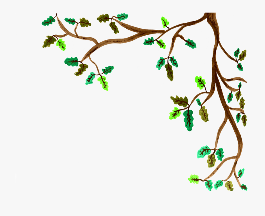 Watercolor Tree Branches Clipart, Transparent Clipart