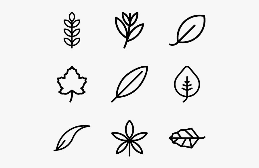 Leaf Icon Vector - Drawing, Transparent Clipart