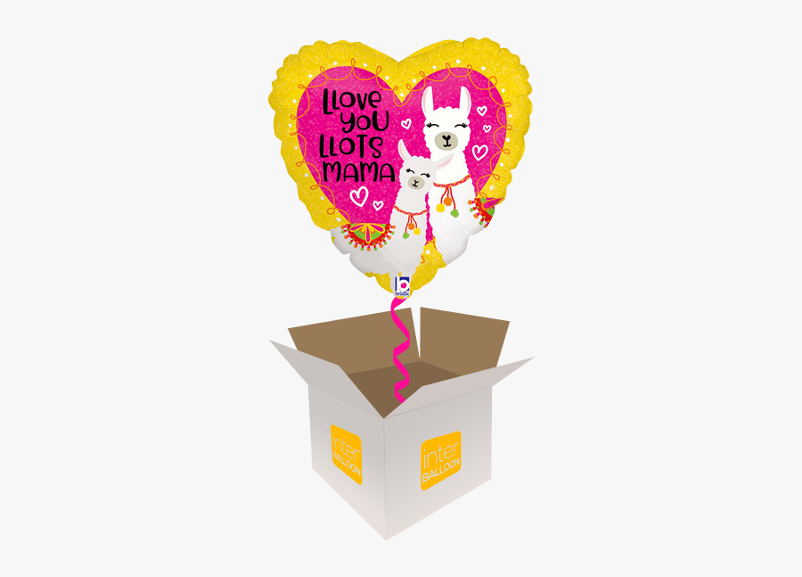 Love You Mama Llama, Transparent Clipart