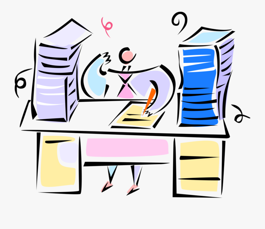 Clip Art Office Paperwork - Clipart Paperwork, Transparent Clipart