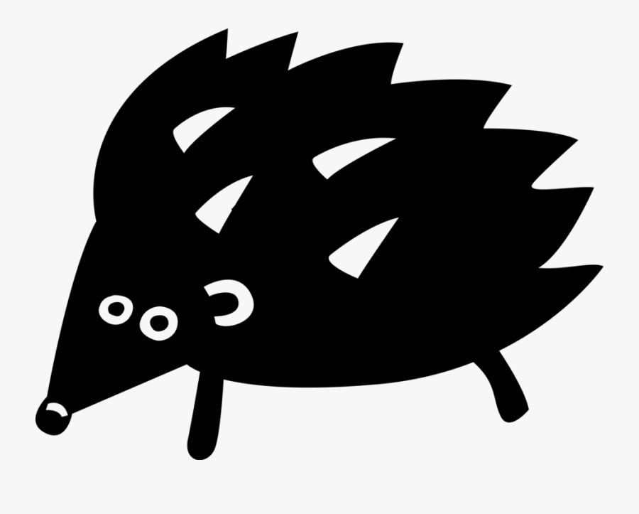Vector Illustration Of Porcupine Rodent With Coat Of - Illustration, Transparent Clipart