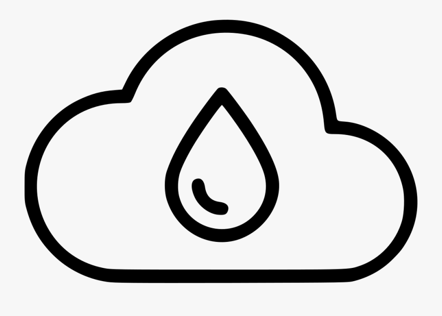 Rain Water Drop - Transparent Cloud Shape Png, Transparent Clipart