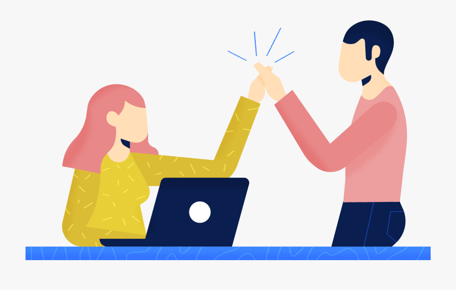 Partner Illustration, Transparent Clipart