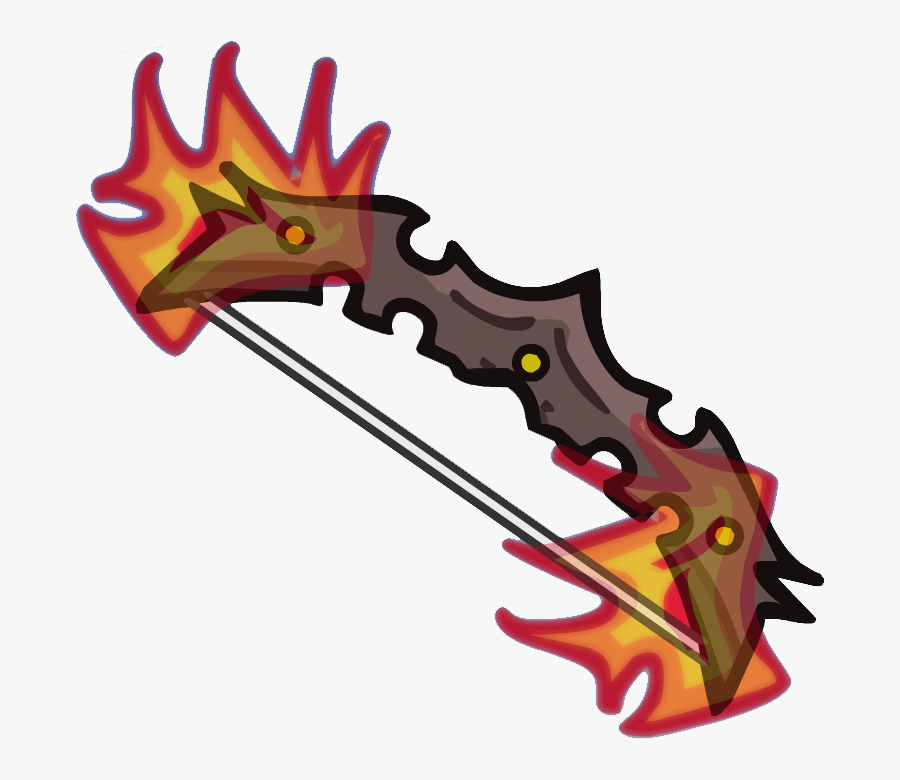 Crypt Bow Of Fire - Helmet Heroes Archer, Transparent Clipart