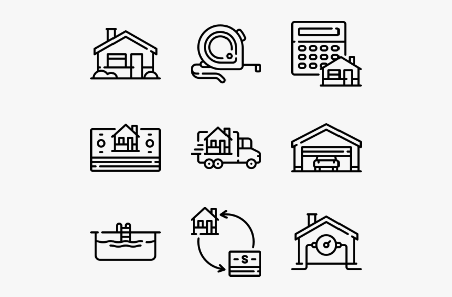 Real Estate - Qr Code Icon, Transparent Clipart