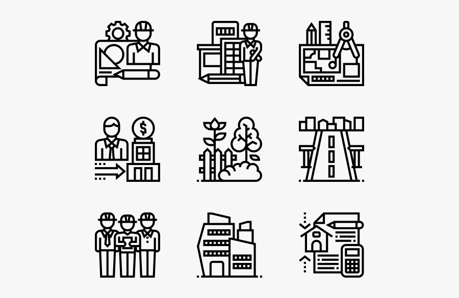 Architecture - Taxes Icons, Transparent Clipart