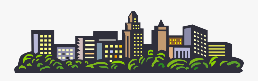 Transparent Skyline Vector Png, Transparent Clipart