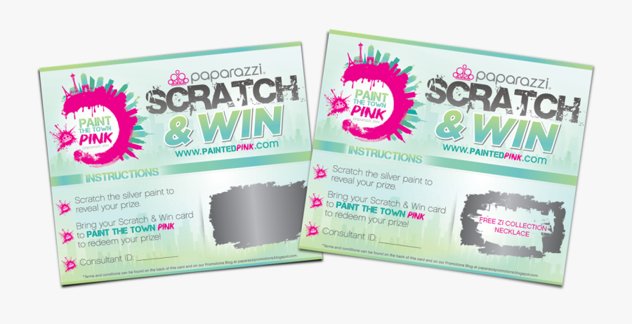 Scratch & Win Cards - Flyer, Transparent Clipart