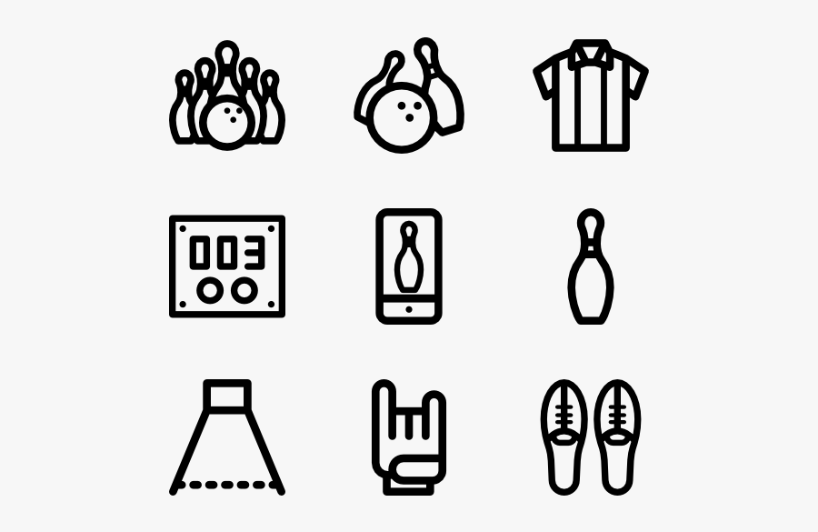 Bowling Collection, Transparent Clipart