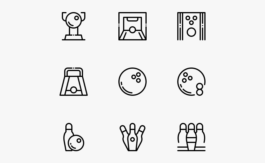 Bowling - Laundry Icons Png, Transparent Clipart