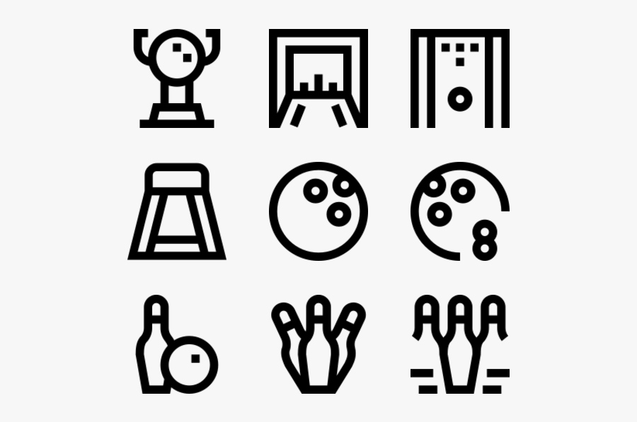 Bowling - Concert Icon, Transparent Clipart
