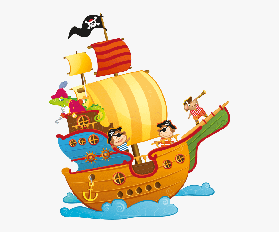 The Pirates Galleon - Disegno Galeone Dei Pirati, Transparent Clipart