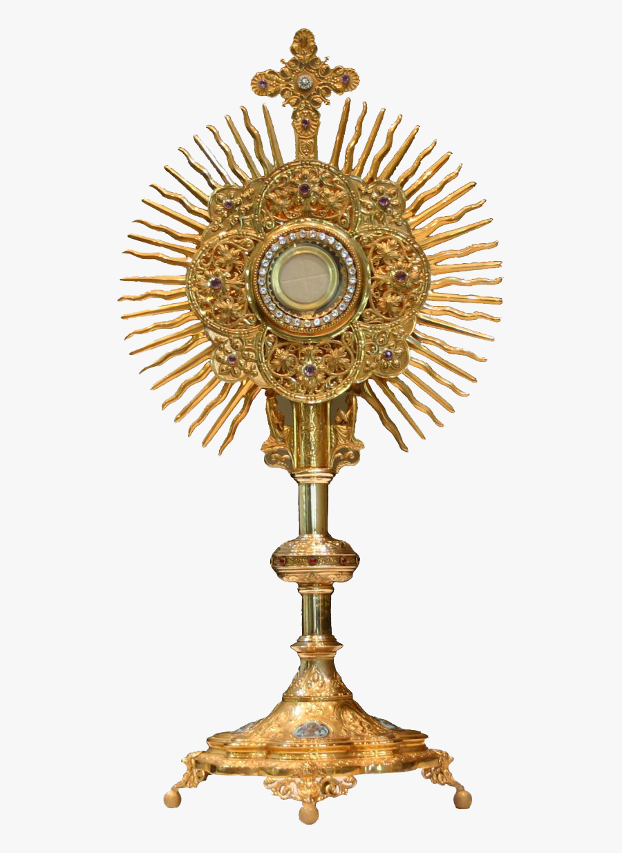 Adoration Eucharistic Holy Blessed Sacrament Monstrance - Holy Eucharist, Transparent Clipart