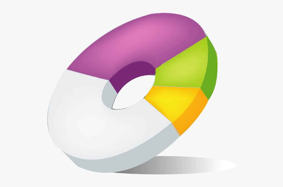 Chart Icons Svg Clip Arts - Circle, Transparent Clipart