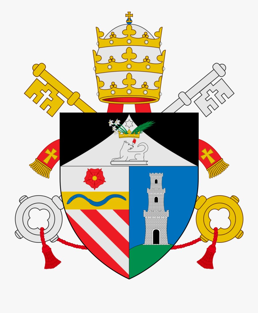 Benedictxiii - Pope Pius X Coat Of Arms, Transparent Clipart